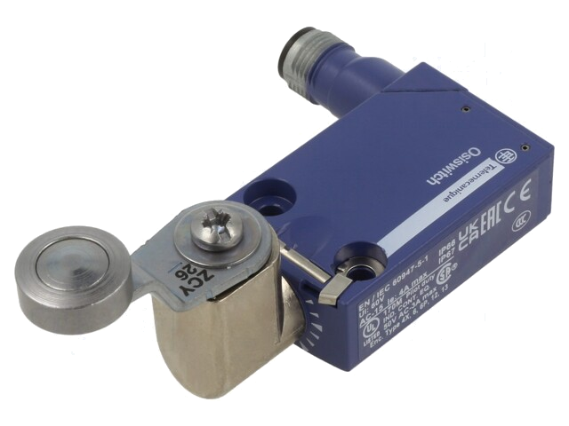 Eindschakelaar; hendel met roller; NO + NC; 6A; max.250VAC; IP66 Eindschakelaar; hendel met roller; NO + NC; 6A; max.250VAC; IP66